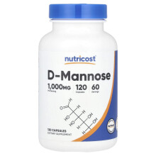 Nutricost, D-Mannose, 1.000 mg, 120 Kapseln (500 mg pro Kapsel)