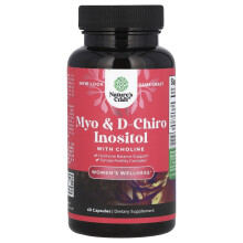 Nature's Craft, Myo & D-Chiro Inositol mit Cholin, 60 Kapseln