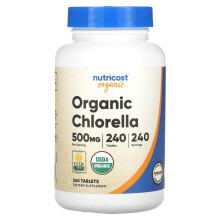 Nutricost, Chlorelle Biologique, 500 mg, 240 Comprimés