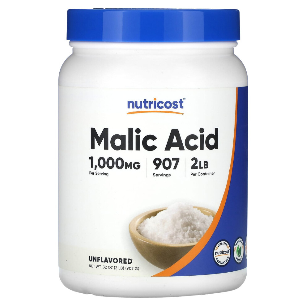 Nutricost , Malic Acid, Unflavored, 32 Oz (907 G)