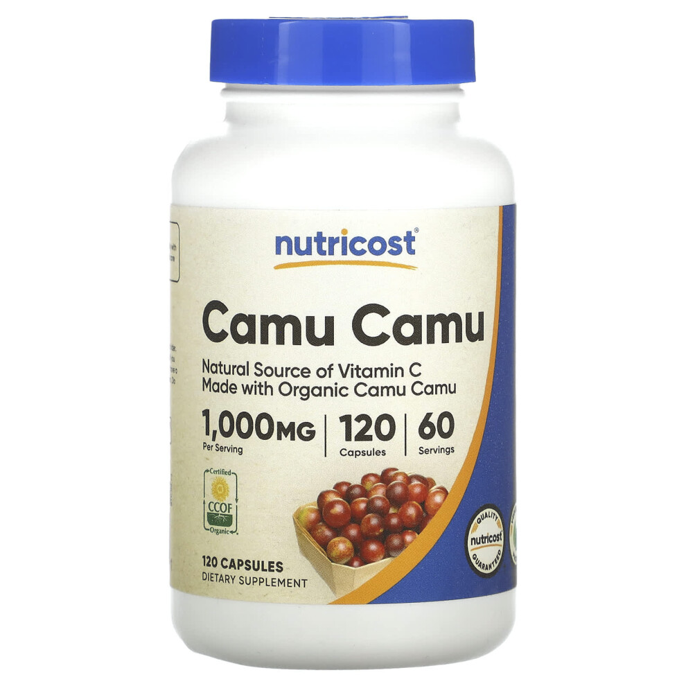 Nutricost , Camu Camu, 1,000 Mg, 120 Capsules (500 Mg Per Capsule)