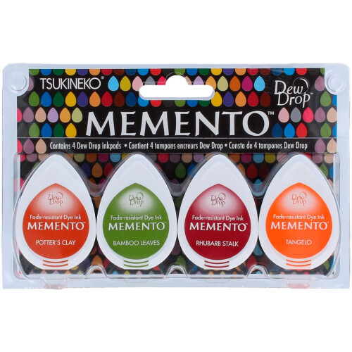Tsukineko, Memento, Δαχτυλομελάνια, 4 πακέτο, Meadowland