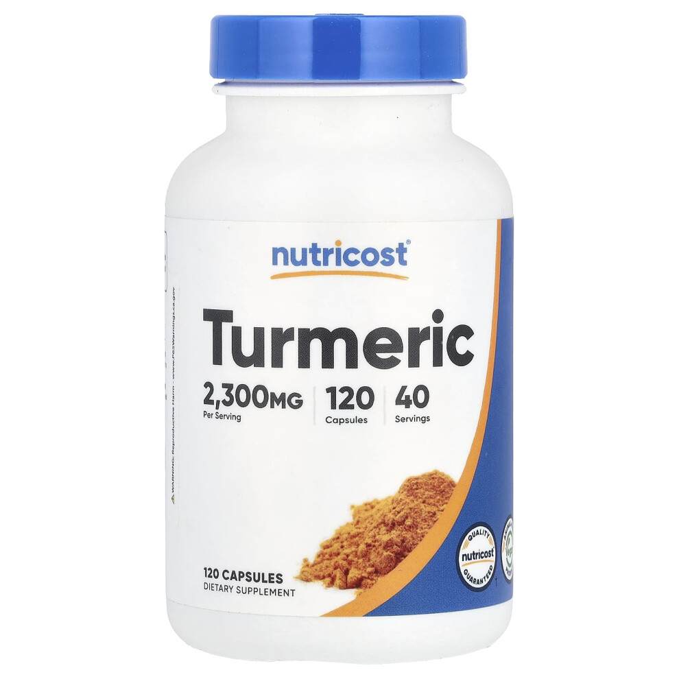 Nutricost , Turmeric, 2,300 Mg, 120 Capsules (766 Mg Per Capsule)