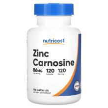 Nutricost, Zink Carnosin, 86 mg, 120 Kapseln