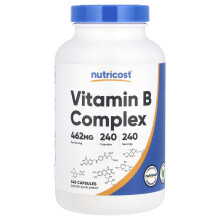 Nutricost, Complexe de Vitamines B, 462 mg, 240 Gélules