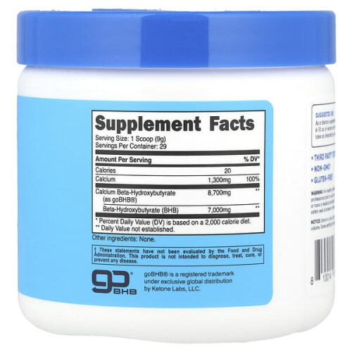 Calcium BHB, goBHB, Geschmacksneutral 2