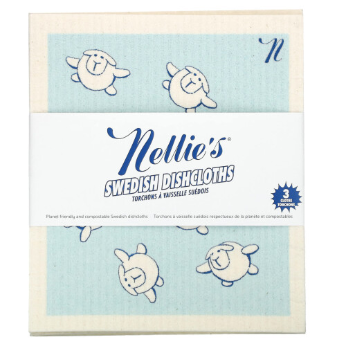 Nellie's, Swedish Dishcloths, 3 Cloths