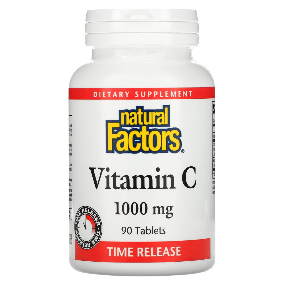 Natural Factors , Vitamin C, Time Release, 1,000 Mg, 90 Tablets
