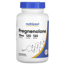 Nutricost, Pregnenolon, 10 mg, 120 Kapseln