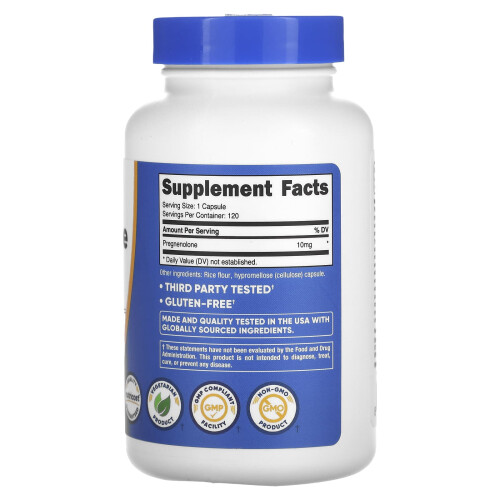 Nutricost, Pregnenolone, 10 mg, 120 Capsules 2