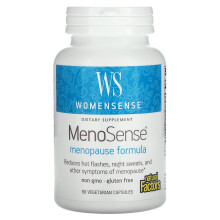 Natural Factors, WomenSense, MenoSense, Menopause-Formel, 90 Vegetarische Kapseln