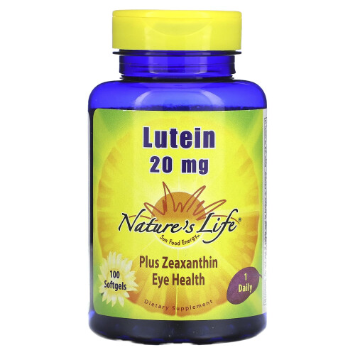 Nature's Life, Lutein, 20 mg, 100 Softgels