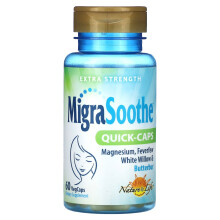 Nature's Life, MigraSoothe, Gélules Rapides, Extra Puissance, 60 Gélules Végétariennes
