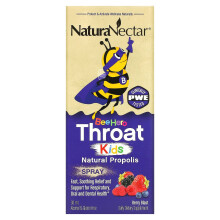 NaturaNectar, Bee Hero Gorge Enfants, Spray Propolis Naturel, Berry Blast, 30 ml