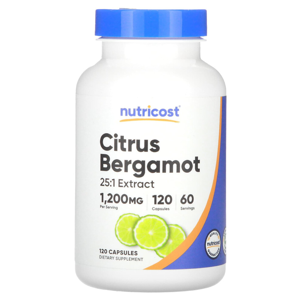 Nutricost , Citrus Bergamot, 1,200 Mg 120 Capsules (600 Mg Per Capsule)