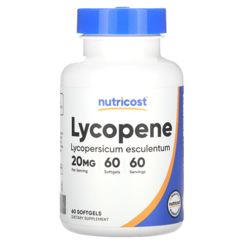 Nutricost, Lycopène, 20 mg, 60 Gélules Souples
