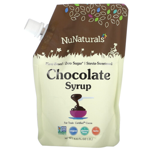 NuNaturals, Sirop de Chocolat, 6,6 fl oz (0,2 l)