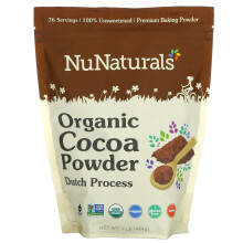 NuNaturals, Bio-Kakaopulver, 1 Pfund (454 g)