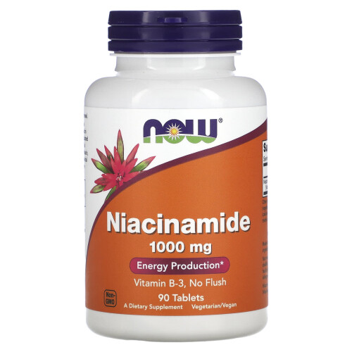 NOW Foods NOW Foods, Niacinamide, 1000mg - 90 tablets