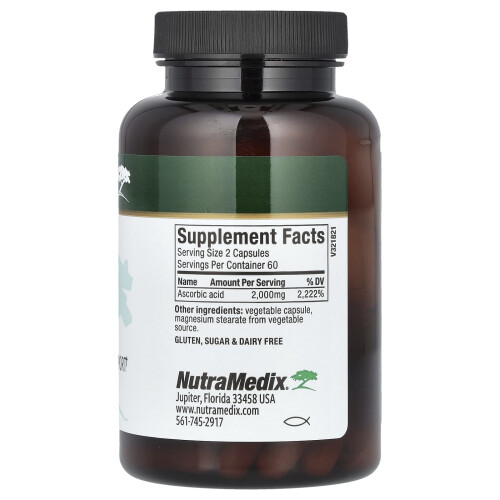 NutraMedix NutraMedix, Vitamin C, 1,000 mg, 120 Vegetable Capsules 2