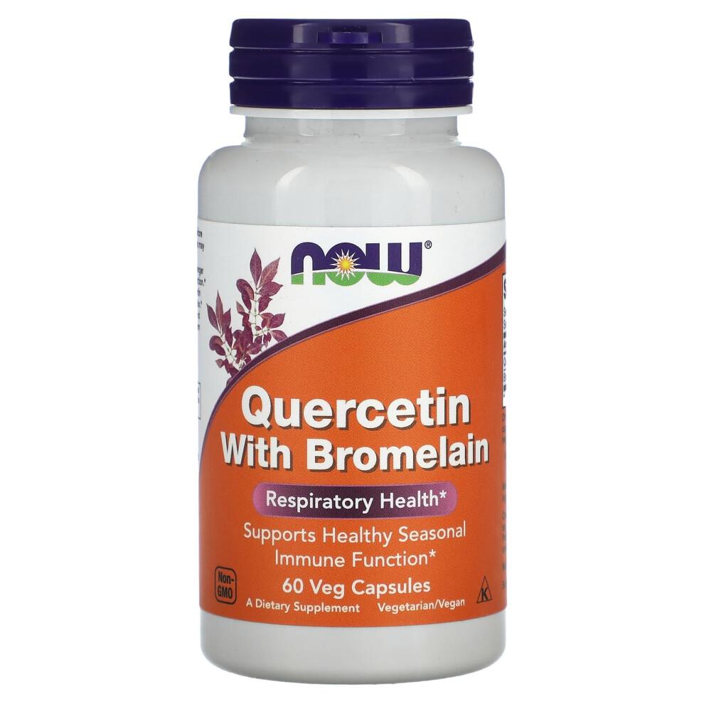 Now Foods , Quercetin With Bromelain, 60 Veg Capsules