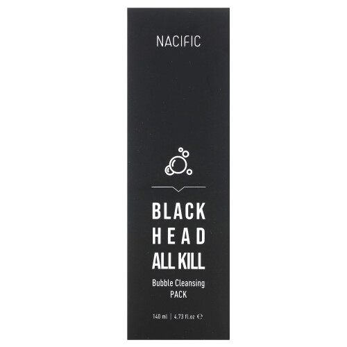 Nacific, Black Head All Kill, Bubble Cleansing Pack, 4.73 fl oz (140 ml) 2