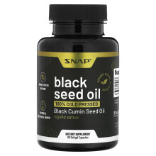 Snap Supplements, Huile de Graines Noires, 90 Gélules Souples