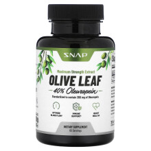 Snap Supplements, Olivenblatt, Maximale Stärke, 60 Kapseln