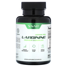 Snap Supplements, L-Arginin, Koffeinfrei, 60 Kapseln