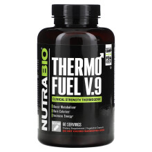 NutraBio, ThermoFuel V.9 pour Hommes, 180 V-Caps