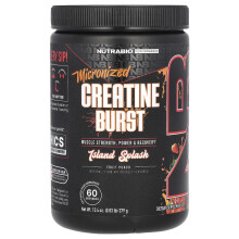 NutraBio, Mikronisiertes Kreatin Burst, Insel-Splash Fruit Punch, 0,83 lb (379 g)