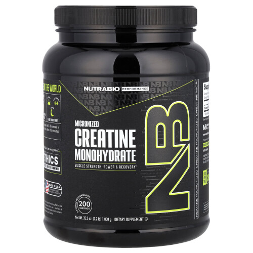 NutraBio, Performance, Mikronisiertes Kreatin-Monohydrat, 35,3 oz (1.000 g)