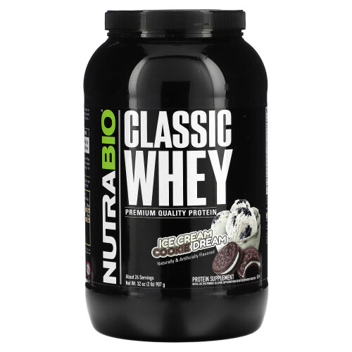 NutraBio, Klassisches Molkenprotein, Eiscreme-Keks-Traum, 2 Pfund (907 g)
