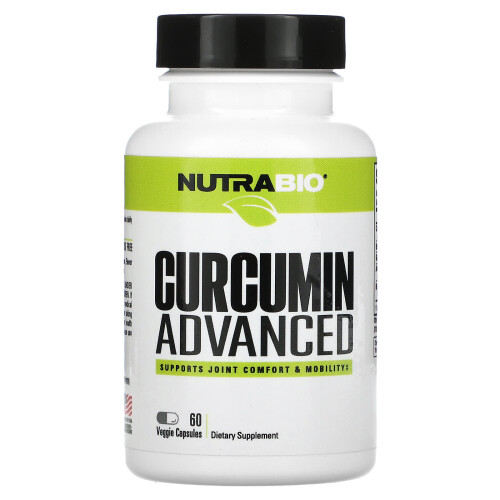 NutraBio, Curcumin Fortschrittlich, 60 Veggie-Kapseln