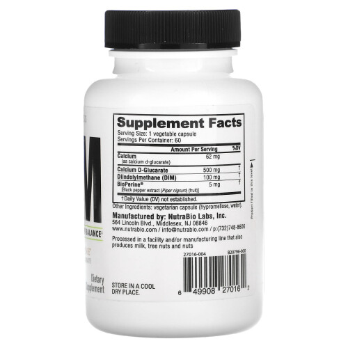 NutraBio, DIM, 60 Kapseln 2