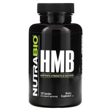 NutraBio, HMB, 1 000 mg, 120 Gélules (500 mg par Gélule)