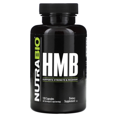 NutraBio, HMB, 1,000 mg, 120 Capsules (500 mg per Capsule)