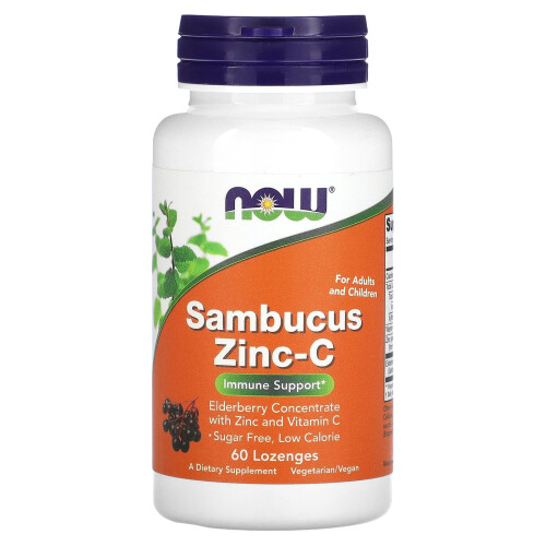 NOW Foods Sambucus Zinc-C - 60 lozenges