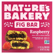 Nature's Bakery, Fig Bar, Raspberry, 6 Twin Packs, 2 oz (57 g) Each