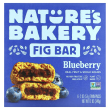 Nature's Bakery, Feigen-Riegel, Heidelbeere, 6 Zwillingspackungen, je 2 oz (57 g)