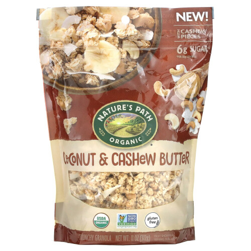 Nature's Path, Granola Croquant, Beurre de Noix de Cajou et Coco, 11 oz (312 g)