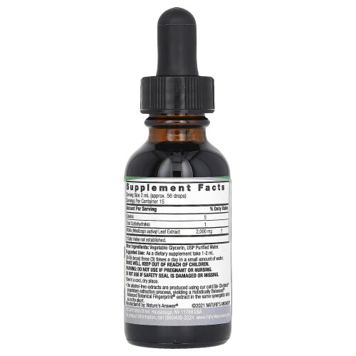 Nature's Answer, Luzerne, Sans Alcool, 2 000 mg, 1 fl oz (30 ml) 2