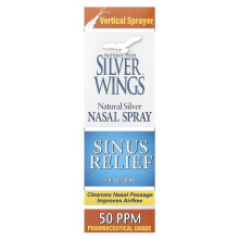 Natural Path Silver Wings, Natürliches Silber-Nasenspray, Nasennebenhöhlen-Erleichterung, 50 PPM, 1 fl oz (30 ml)