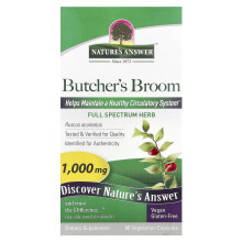 Nature's Answer, Mäusedorn, 1.000 mg, 90 vegetarische Kapseln (500 mg pro Kapsel)