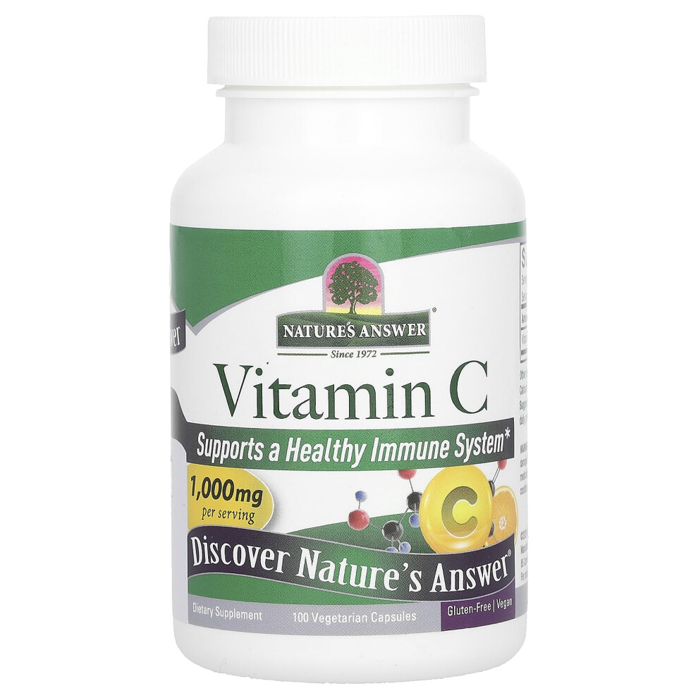 Nature's Answer , Vitamin C, 1,000 Mg, 100 Vegetarian Capsules