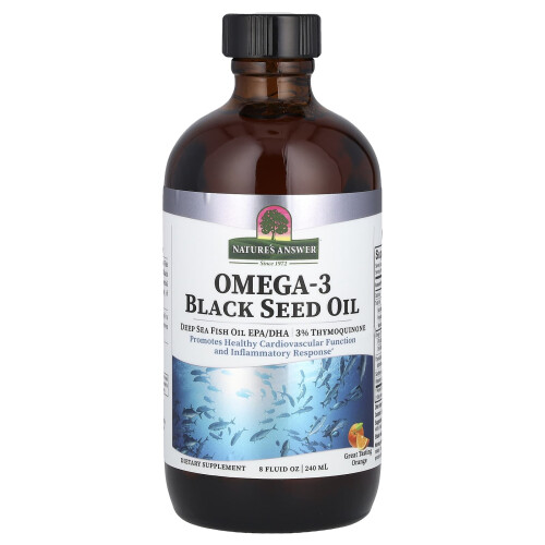 Nature's Answer, Omega-3 Schwarzkümmelöl, Orange, 8 fl oz (240 ml)