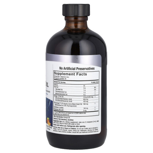 Nature's Answer, Omega-3 Schwarzkümmelöl, Orange, 8 fl oz (240 ml) 2