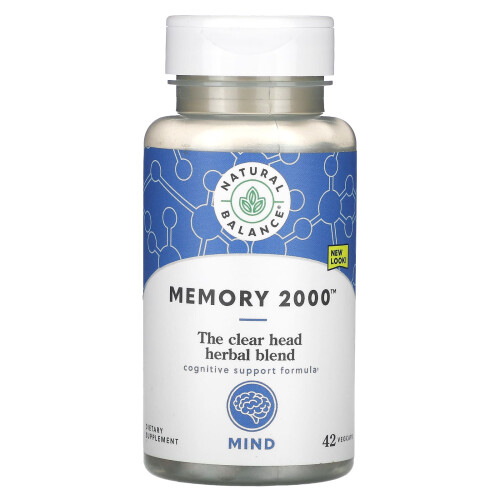 Natural Balance, Memory 2000, 42 Vegetarische Kapseln