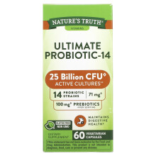 Nature's Truth, Probiotique Ultime-14, 25 Milliards, 60 Gélules Végétariennes