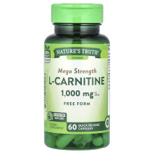 Nature's Truth, L-Carnitine Méga Force, 1 000 mg, 60 Capsules à Libération Rapide (500 mg par Capsule)